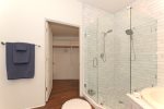 Walk in shower and closet